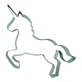 BekkiB - Ausstechform 'Einhorn' - ca. 9,1 cm, Ausstecher aus Edelstahl, spülmaschinengeeignet - 2501