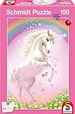 Schmidt Spiele 56354 Unicorn Rosa Einhorn, Kinderpuzzle, 150 Teile, Bunt, Normal